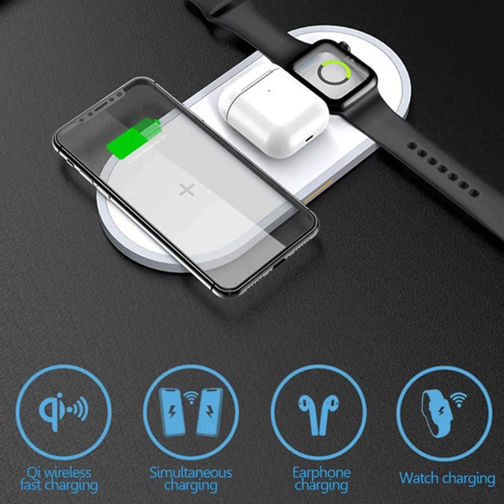 Universal 3-in-1 Wireless Charger Pad for Apple & Android